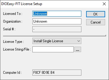  DioEasy-FIT License Setup 